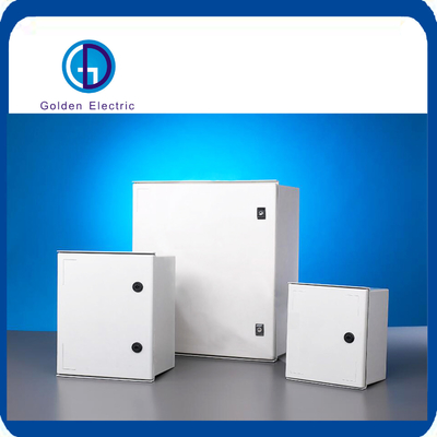 Sertifikat IP65 Kotak Distribusi Daya Polyester Fiberglass SMC Enclosure Untuk Daya Listrik Luar Ruang