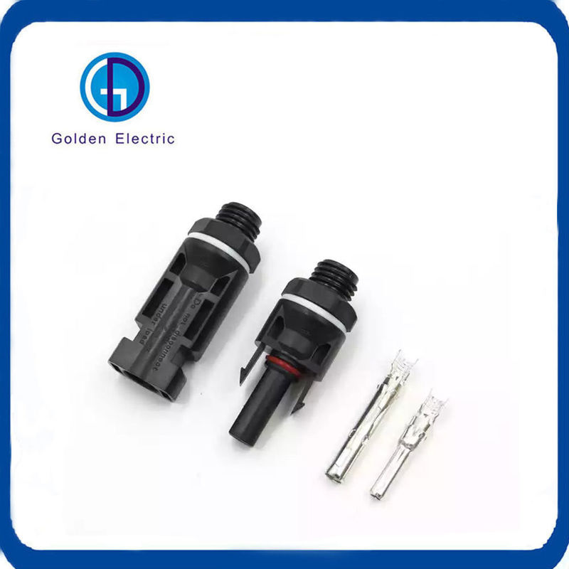 Easy To Install 2 Pins Solar Cable Connectors For 1000VDC 30A Solar ...