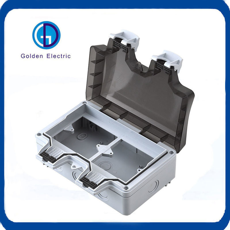 Socket With Box Outdoor Waterproof Double Socket Box for Five-hole and Ten-hole Sockets ...