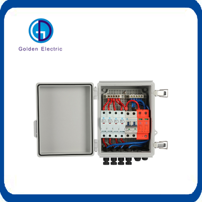DC 500V Cài đặt ngoài trời Solar PV Combiner Box Để bảo vệ chống kết nối