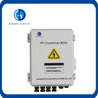DC 500V Cài đặt ngoài trời Solar PV Combiner Box Để bảo vệ chống kết nối