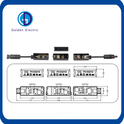 Hộp nối năng lượng mặt trời tùy chỉnh PV-Cq006 hố duy nhất với dòng điện định lượng 13A