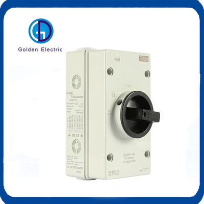 외관 방수막 시리즈 1000V 1500V 16A 25A 32A 태양광 PV DC 격리 스위치