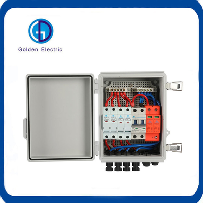 Güneş Enerjisi 2 String PV Kombiner Kutusu Su geçirmez IP65 Hızlı Kurulum