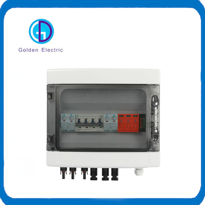 Plastik DC Güneş PV Kombiner Kutusu 550V 4input 1output PV Kutusu İzleme ile