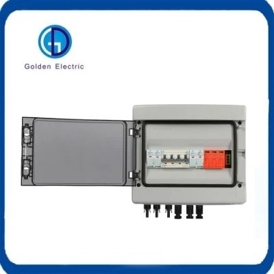 Plastik DC Güneş PV Kombiner Kutusu 550V 4input 1output PV Kutusu İzleme ile