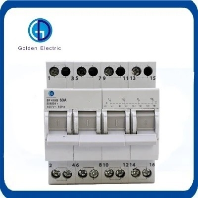 Harga yang bagus DIN Rail Mounted Modular Manual Transfer Switch 4P 32A dengan output ganda on line