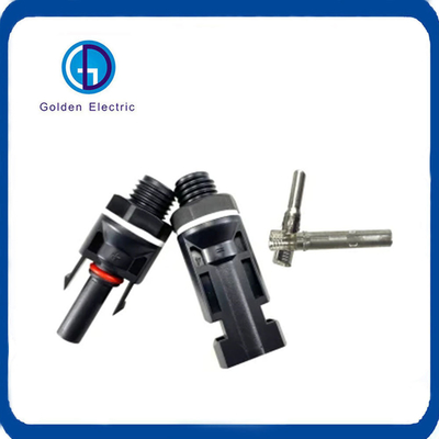 Dễ dàng cài đặt 2 pin đầu nối cáp năng lượng mặt trời cho 1000VDC 30A lắp đặt tấm pin mặt trời