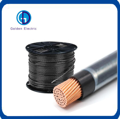 Siyah PVC yalıtım bakır PV tel su geçirmez 5.5mm Nylon ceketle