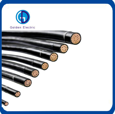 Siyah PVC yalıtım bakır PV tel su geçirmez 5.5mm Nylon ceketle