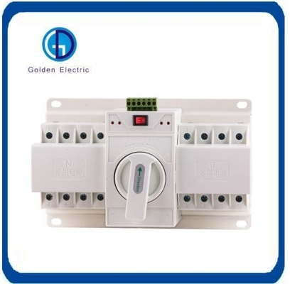 Elektrikli çift güç 4 kutuplu transfer anahtarı 10A Güvenlik koruması ile kolay işleme