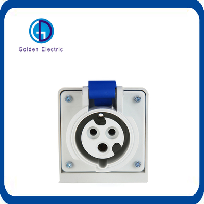 IP44 16A 32A 2p 3p 4p 유럽 표준 산업 전원 플러그 및 소켓 패널 장착 소켓 220V 380V