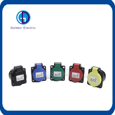 IP44 16A 32A 2p 3p 4p 유럽 표준 산업 전원 플러그 및 소켓 패널 장착 소켓 220V 380V
