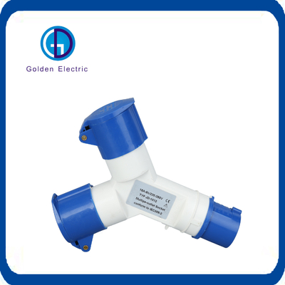 Loại giao diện cáp Chứng nhận CCC 2p E IP44 230V 2p 3p 16A 2/3 Way Industrial Plug