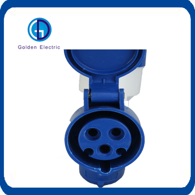 Loại giao diện cáp Chứng nhận CCC 2p E IP44 230V 2p 3p 16A 2/3 Way Industrial Plug