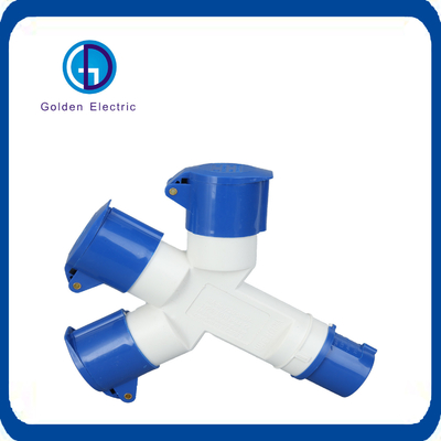 Loại giao diện cáp Chứng nhận CCC 2p E IP44 230V 2p 3p 16A 2/3 Way Industrial Plug
