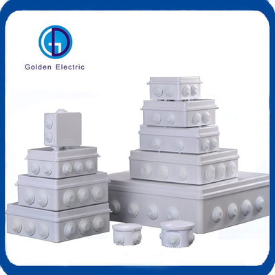 Dış 100X100X70mm IP65 Çeşitli Boyutlar için Plastik Suya Karşılıklı Bağlantı Kutusu