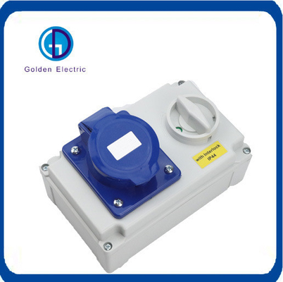 درخواست سفارشی 16A 32A 3p 5p گیرنده صنعتی و سوئیچ با دستگاه Interlock