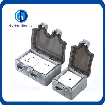 10A IP66 Double Socket Weatherproof Switch Socket Box cho các giải pháp điện ngoài trời