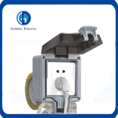 10A IP66 Double Socket Weatherproof Switch Socket Box cho các giải pháp điện ngoài trời