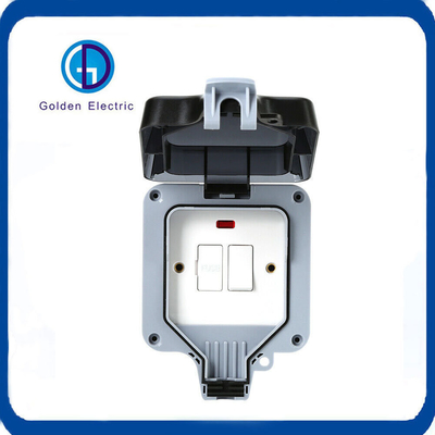 IP66 ABS vật liệu PC Cover đơn 10A Light Switch Socket Box cho chức năng chống nước