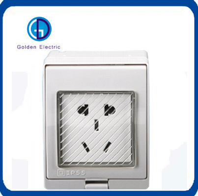 اندازه ها و مشخصات مختلف IP55 Multi Waterproof Switch Socket با سوراخ های متخلخل
