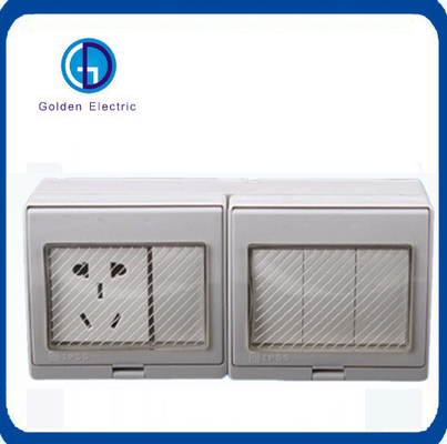 سوکت معمولی 13A / 250V 1 باند سوکت سوئیچ دیواری ضد آب برای درخواست سفارشی