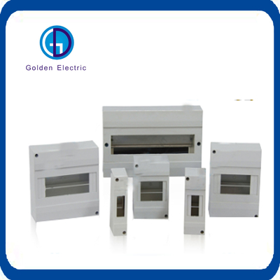 Buen precio Serial de montaje de superficie IP30 de Hag 1.2.4.6.8.10.12.18ways Caja de distribución eléctrica de plástico para gabinete de alimentación en línea