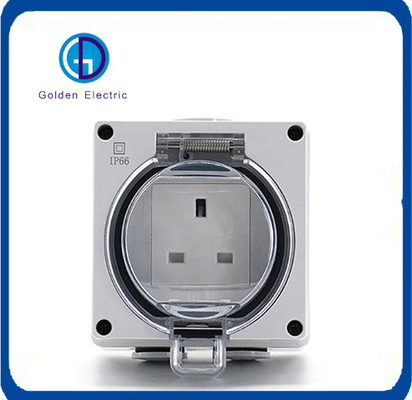 Vương quốc Anh IP66 1gang Socket 13A Waterproof Socket Max. Voltage 110V-250V IP Đánh giá IP55