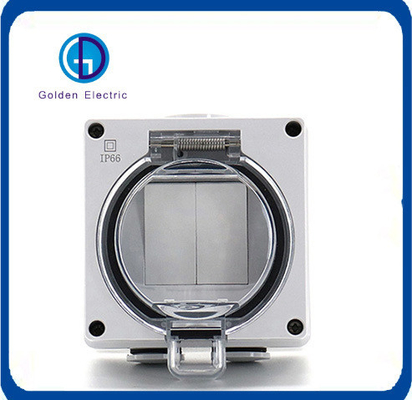 Buen precio Retardante de llama PC Material de cáscara de plástico Conector eléctrico impermeable y interruptor de pared en línea