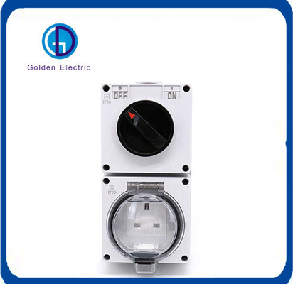 Guter Preis Wasserdichte Steckdose und Schalter 1 Gang UK Steckdose IP66 13A Online