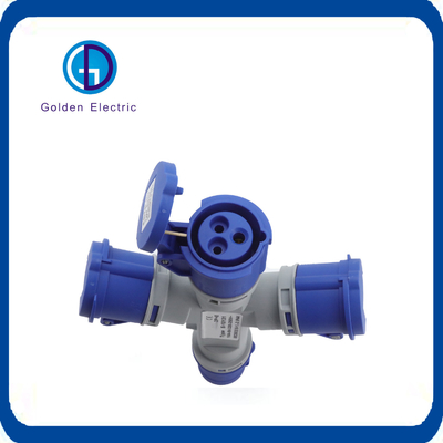 110V/220V/380V/415V Endüstriyel Plug Soketi 16A IP67 Su geçirmezli Multi Splitter