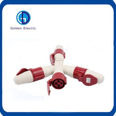 3 Soket 16A 220V 2p E Endüstriyel fiş Soket IP44 Su geçirmez çıkış soket bölücü