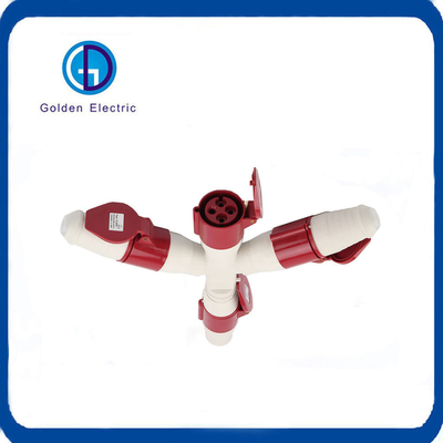 3 Soket 16A 220V 2p E Endüstriyel fiş Soket IP44 Su geçirmez çıkış soket bölücü