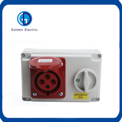 Guter Preis 415V IP44 Industrieanschluss und Steckdose Vier-Loch mit mehreren Funktionen Online