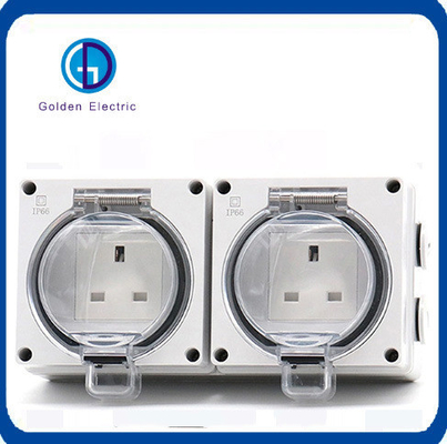1gang Switch 2ghang EU Socket dengan USB Fungsi Waterproof Wall Switch dan Socket