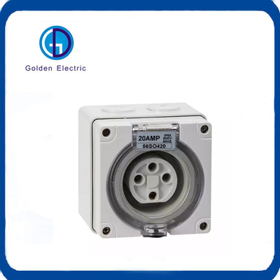 10A 20A 32A 40A 50A 4pin ổ cắm bề mặt tròn Úc ổ cắm tiêu chuẩn 500V IP66 Cắm và ổ cắm công nghiệp