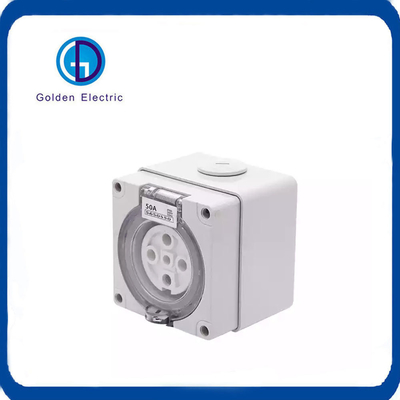 10A 20A 32A 40A 50A 4pin ổ cắm bề mặt tròn Úc ổ cắm tiêu chuẩn 500V IP66 Cắm và ổ cắm công nghiệp