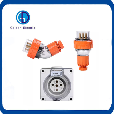 10A 20A 32A 40A 50A 4pin ổ cắm bề mặt tròn Úc ổ cắm tiêu chuẩn 500V IP66 Cắm và ổ cắm công nghiệp