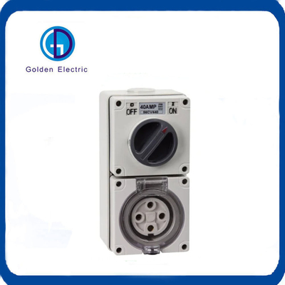 56CV432 500V 10A 20A 32A 40A 50A IP66 Không thấm nước 4 pin công nghiệp cô lập ổ cắm