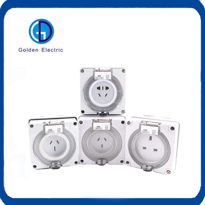 Cổng cắm kết hợp công nghiệp chống nước IP66 Tiêu chuẩn Úc 10A 13A 15A CE được phê duyệt