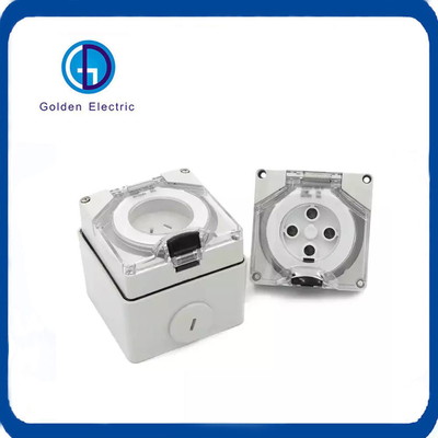 Cổng cắm kết hợp công nghiệp chống nước IP66 Tiêu chuẩn Úc 10A 13A 15A CE được phê duyệt