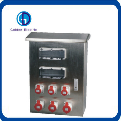 Buen precio 16A 32A 63A Caja de toma de corriente nominal de acero inoxidable para aplicaciones de trabajo pesado en línea