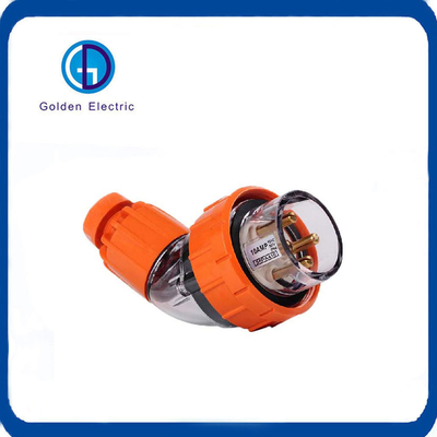 IP66 3 Fase 500V 40A 3/4/5 Pin Waterproof Australian Angled Plug Electrical Industrial Plug