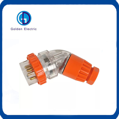 IP66 3 Fase 500V 40A 3/4/5 Pin Waterproof Australian Angled Plug Electrical Industrial Plug