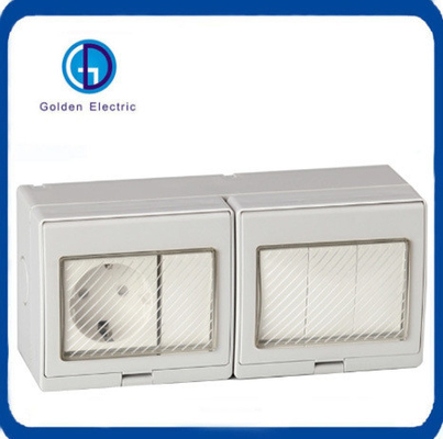 IP55 Duitse Duitse standaard oppervlak gemonteerde waterdichte stopcontact serie voor aanpassing