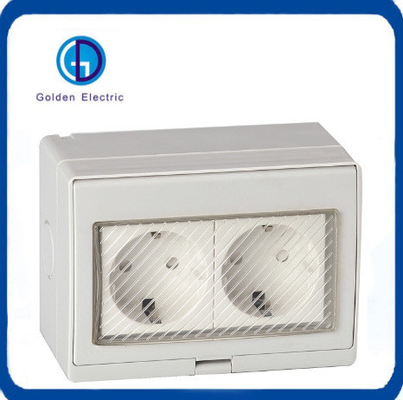 IP55 Duitse Duitse standaard oppervlak gemonteerde waterdichte stopcontact serie voor aanpassing