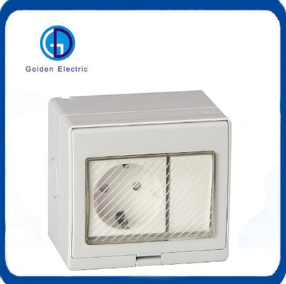 IP55 Duitse Duitse standaard oppervlak gemonteerde waterdichte stopcontact serie voor aanpassing