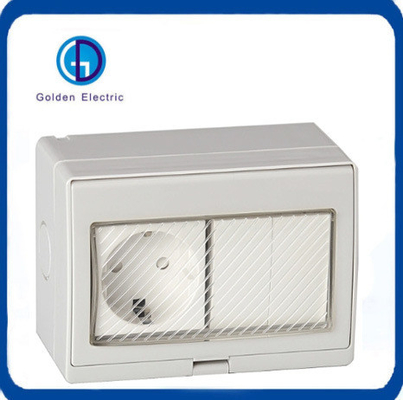 IP55 Duitse Duitse standaard oppervlak gemonteerde waterdichte stopcontact serie voor aanpassing