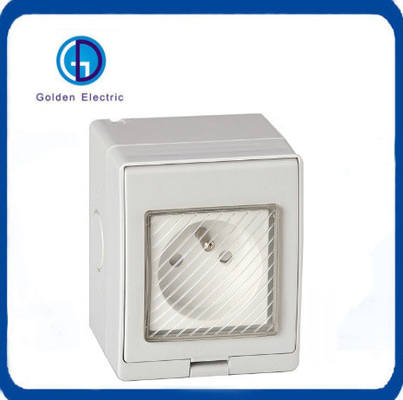 Porous Surface Mounted French Type 2gang Switch 1gang Socke Switch Socket Su geçirmez